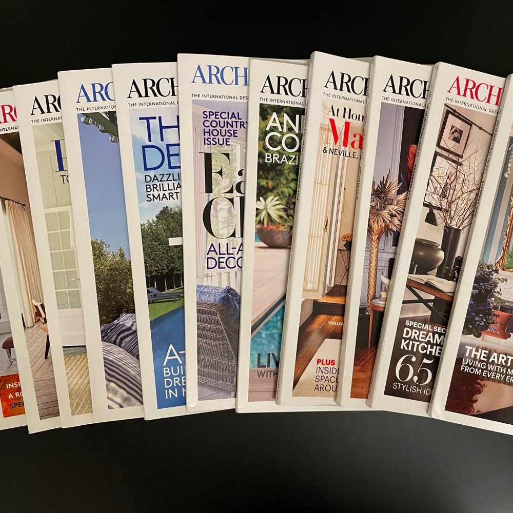 Architectural Digest 2016 and 2017 (Complete Sets)